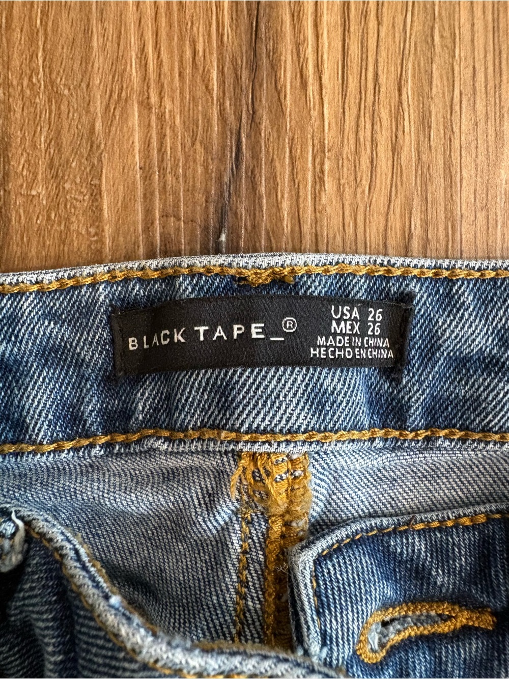 Black Tape_ High-Rise Skinny Jeans in Light Blue - Picture 3 of 3